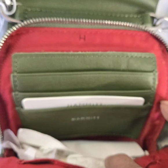 NWT Hammitt VIP MOBILE - Landscape Green/Brushed Silver - Picture 2 of 7